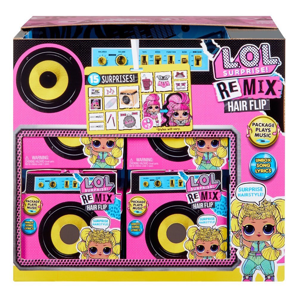 15 Surprises Remix Hair Flip Dolls LOL Surprise Multicolored for sale online