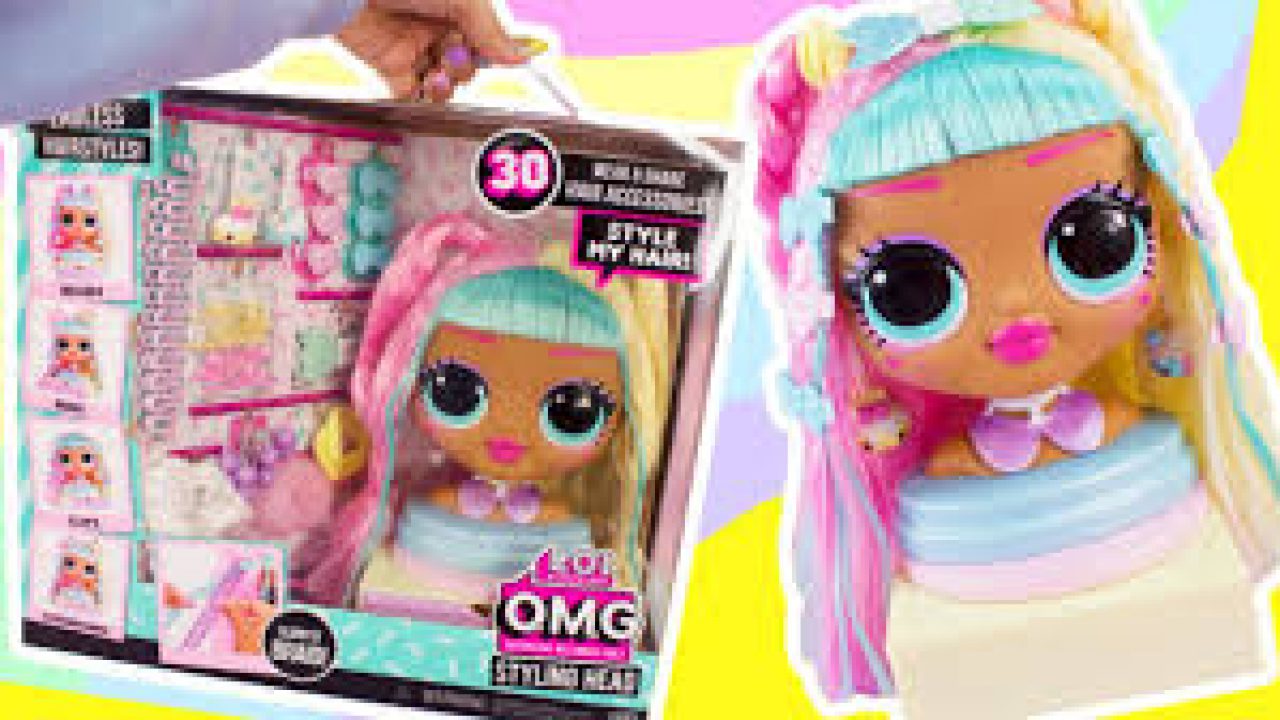 NEW 50 SURPRISES LOL-OMG-Styling Head With Fashion Doll-African American 