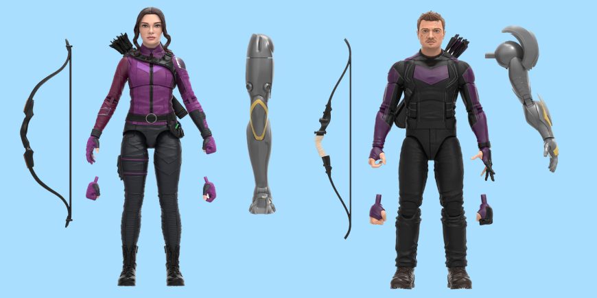Marvel Legends Series MCU Disney Plus figures Kate Bishop and Hawkeye Series